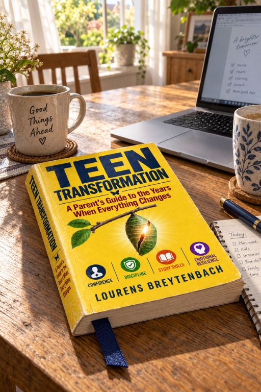 Teen Transformation by Lourens Breytenbach on a sunlit wooden desk